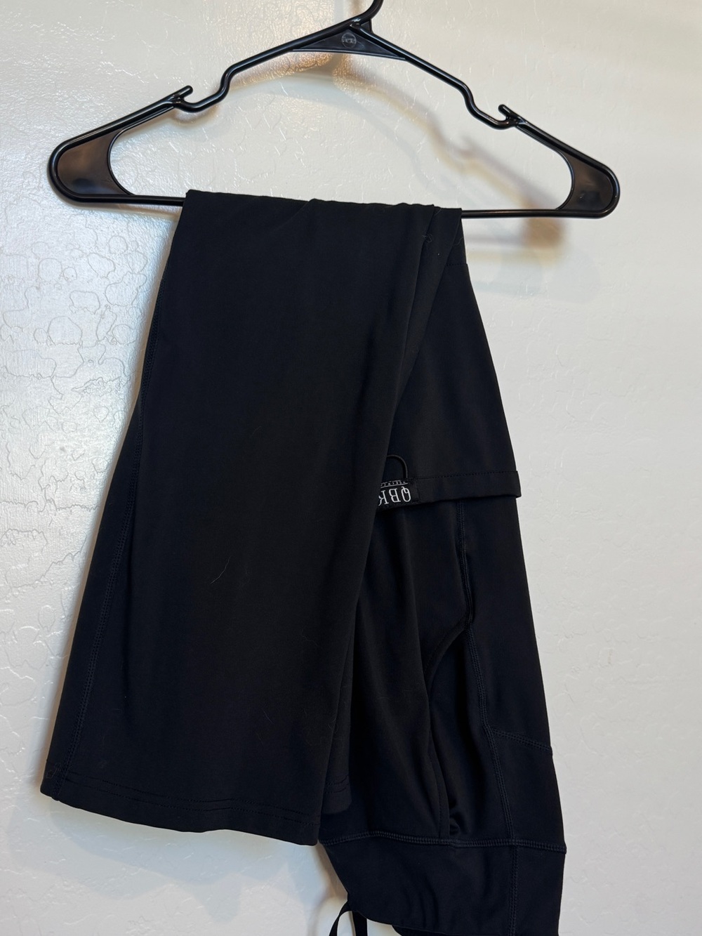 QBK Black scrub wide leg pants